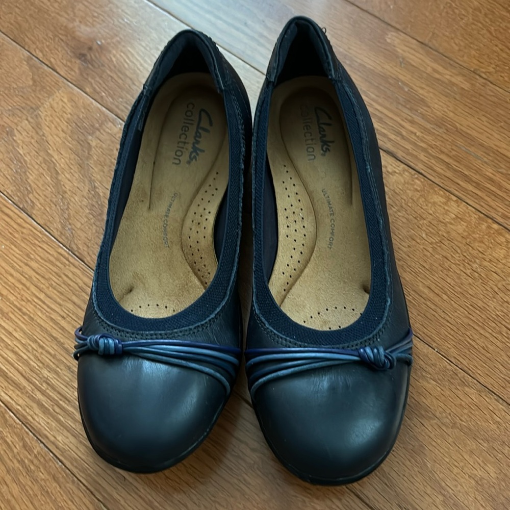 Clark’s Navy Blue Flat